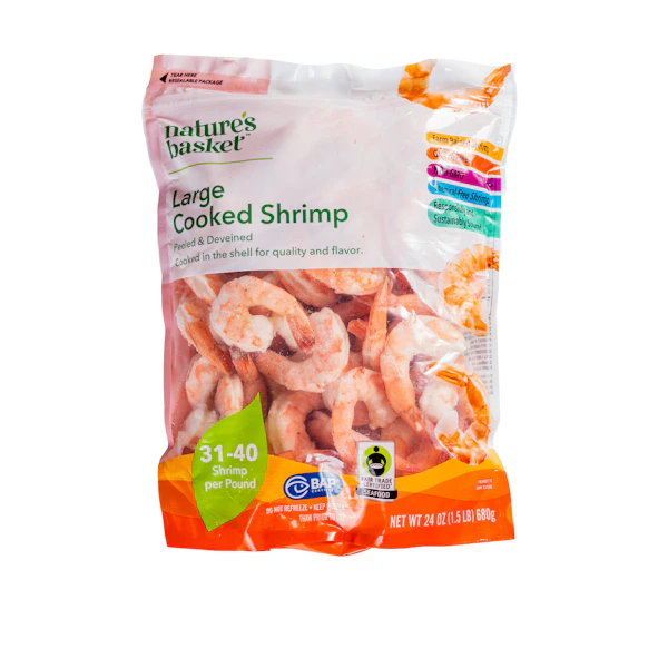 Thawing and reheating cooked shrimp safely