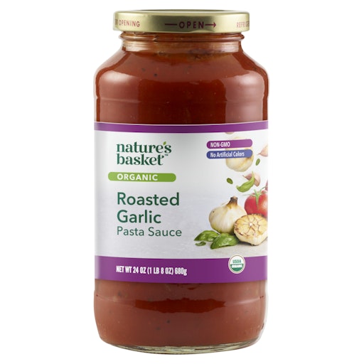 Nature's Basket Roasted Garlic Pasta Sauce, Organic | Giant Eagle
