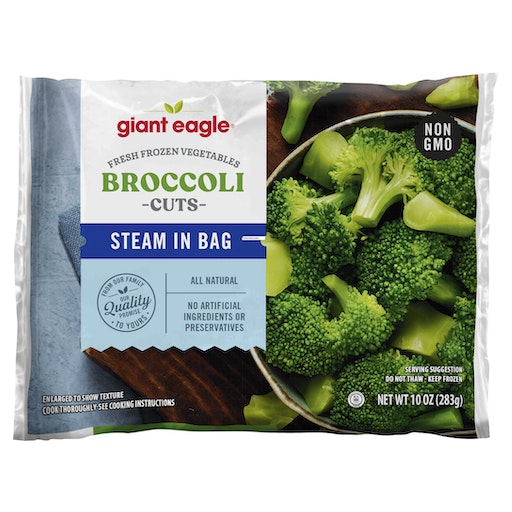 Giant Eagle Fresh Frozen Vegetables, Broccoli Cuts, Steam In Bag