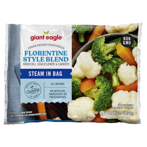 Giant Eagle Fresh Frozen Vegetables, Broccoli, Cauliflower