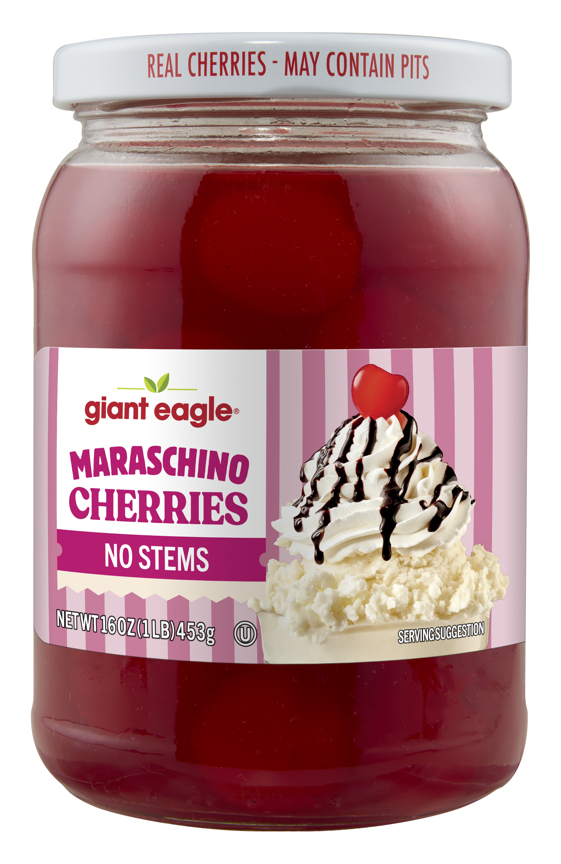 Giant Eagle Maraschino Cherries, Stemless | Giant Eagle | Because