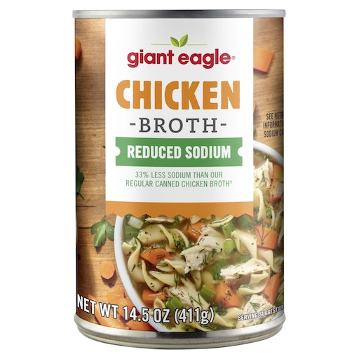 Giant Eagle Chicken Broth, Reduced Sodium | Giant Eagle | Because