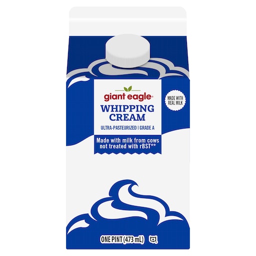 Giant Eagle Whipping Cream, Grade A, Ultra Pasteurized | Giant