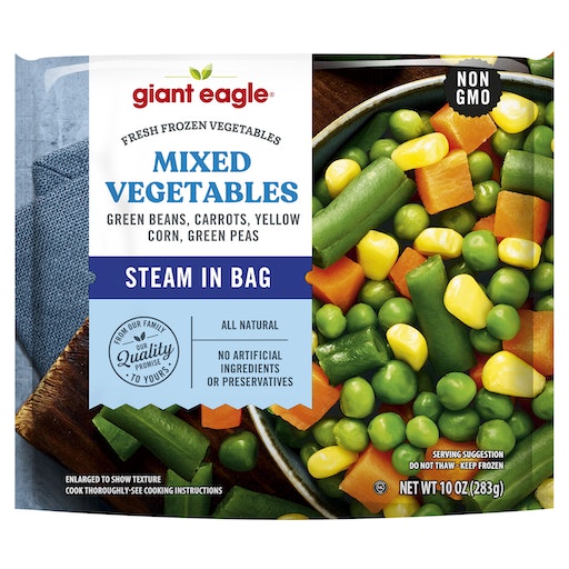 Giant Eagle Mixed Vegetables, Steam In Bag, 10 Oz | Giant Eagle