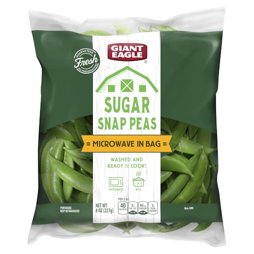 Giant Eagle Sugar Snap Peas, 16oz, Family Size | Giant Eagle