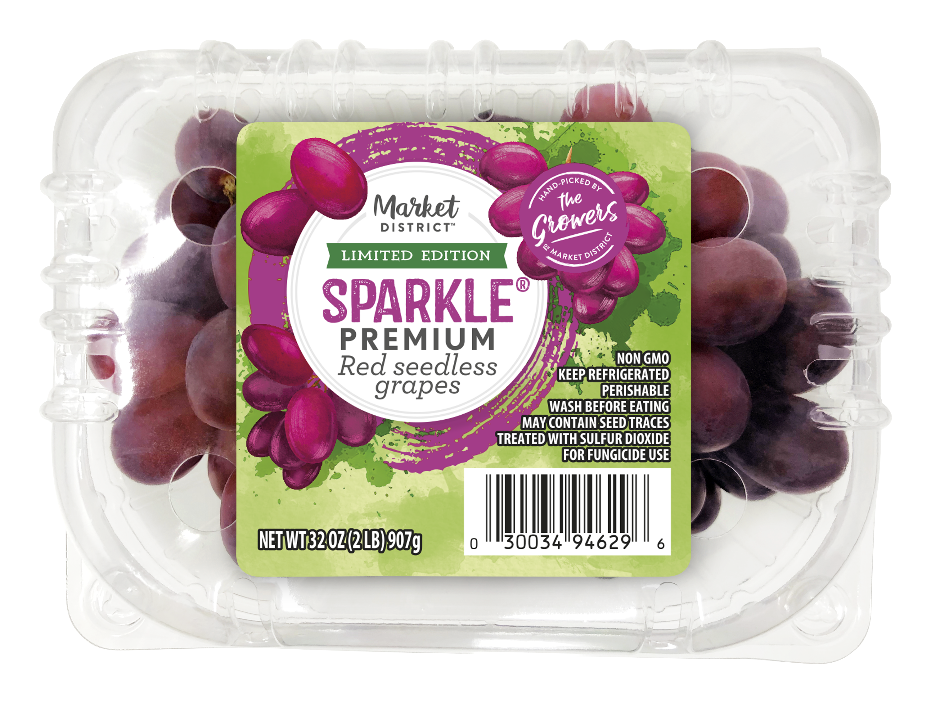 Market District Grapes, Red Seedless, Premium Sparkle | Giant