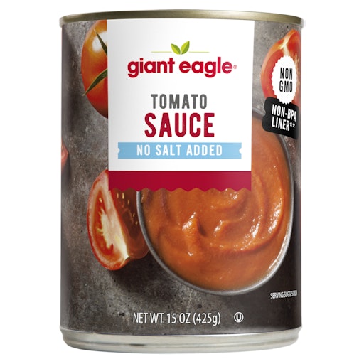 Giant Eagle Tomato Sauce, No Salt Added | Giant Eagle | Because It