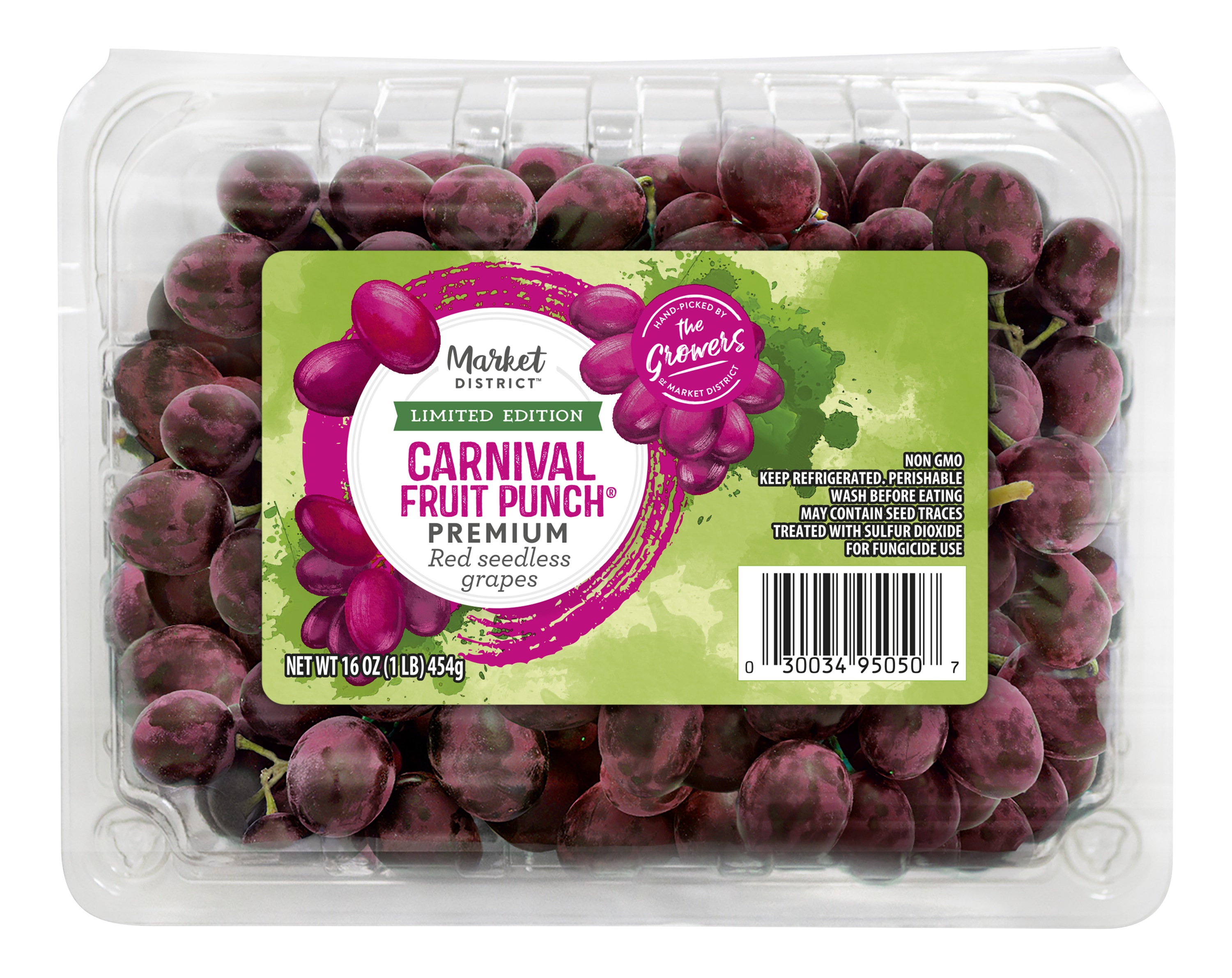 Market District Grapes, Red Seedless, Premium Carnival Fruit Punch
