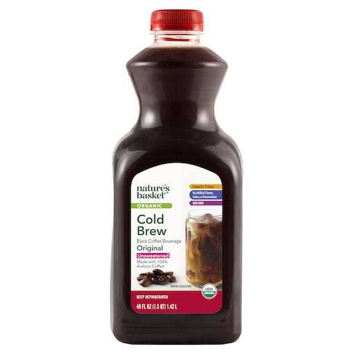 Nature's Basket Cold Brew Black Coffee Beverage, Original
