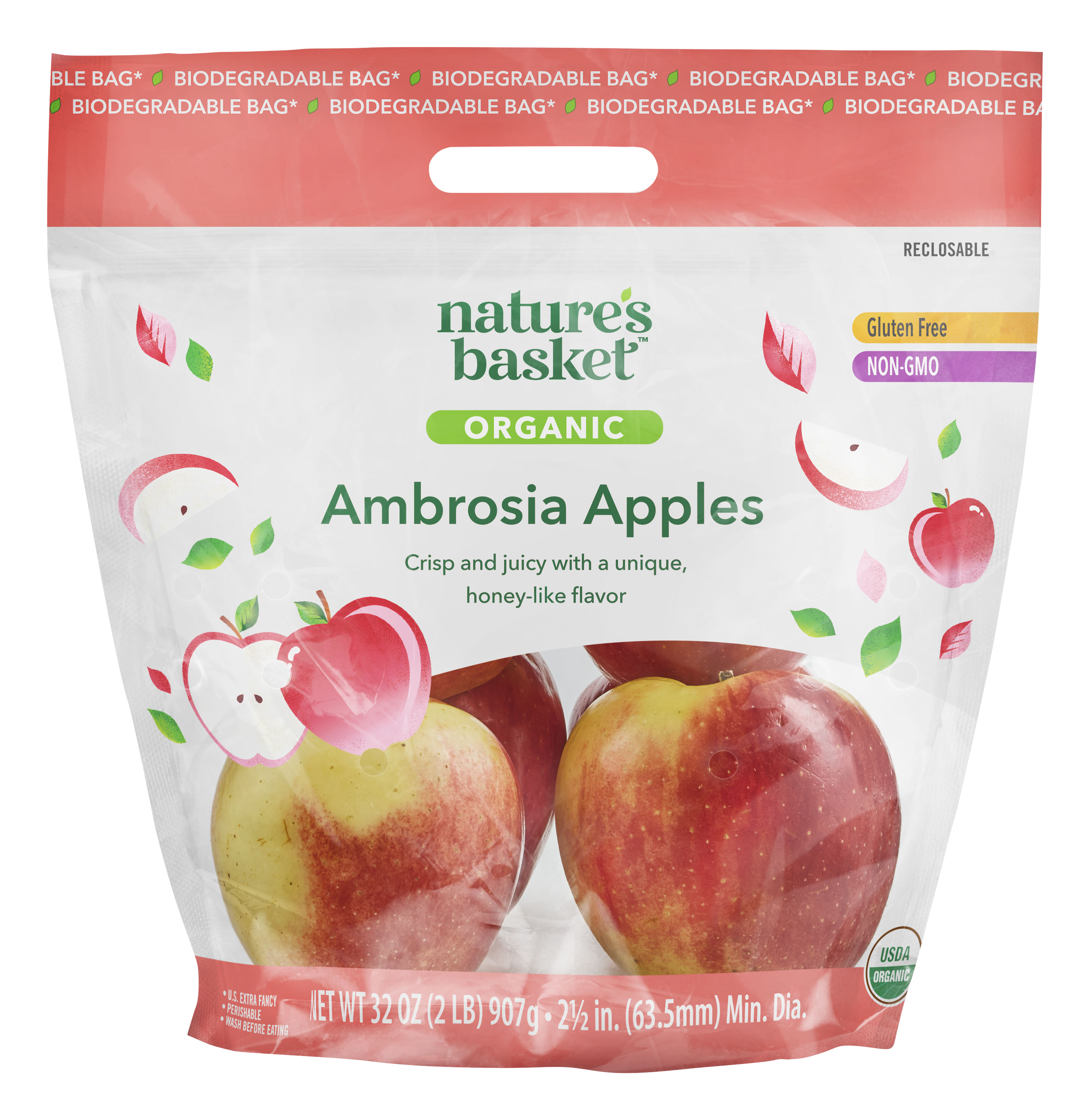Nature's Basket Ambrosia Apples, Organic | Giant Eagle | Because