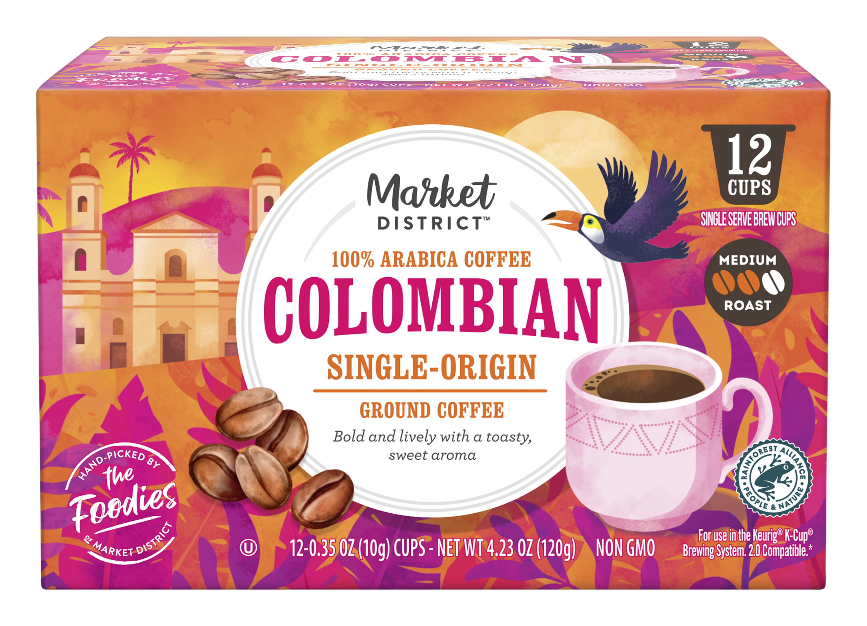 Market District Single Serve Brew Cups, Colombian Single-Origin