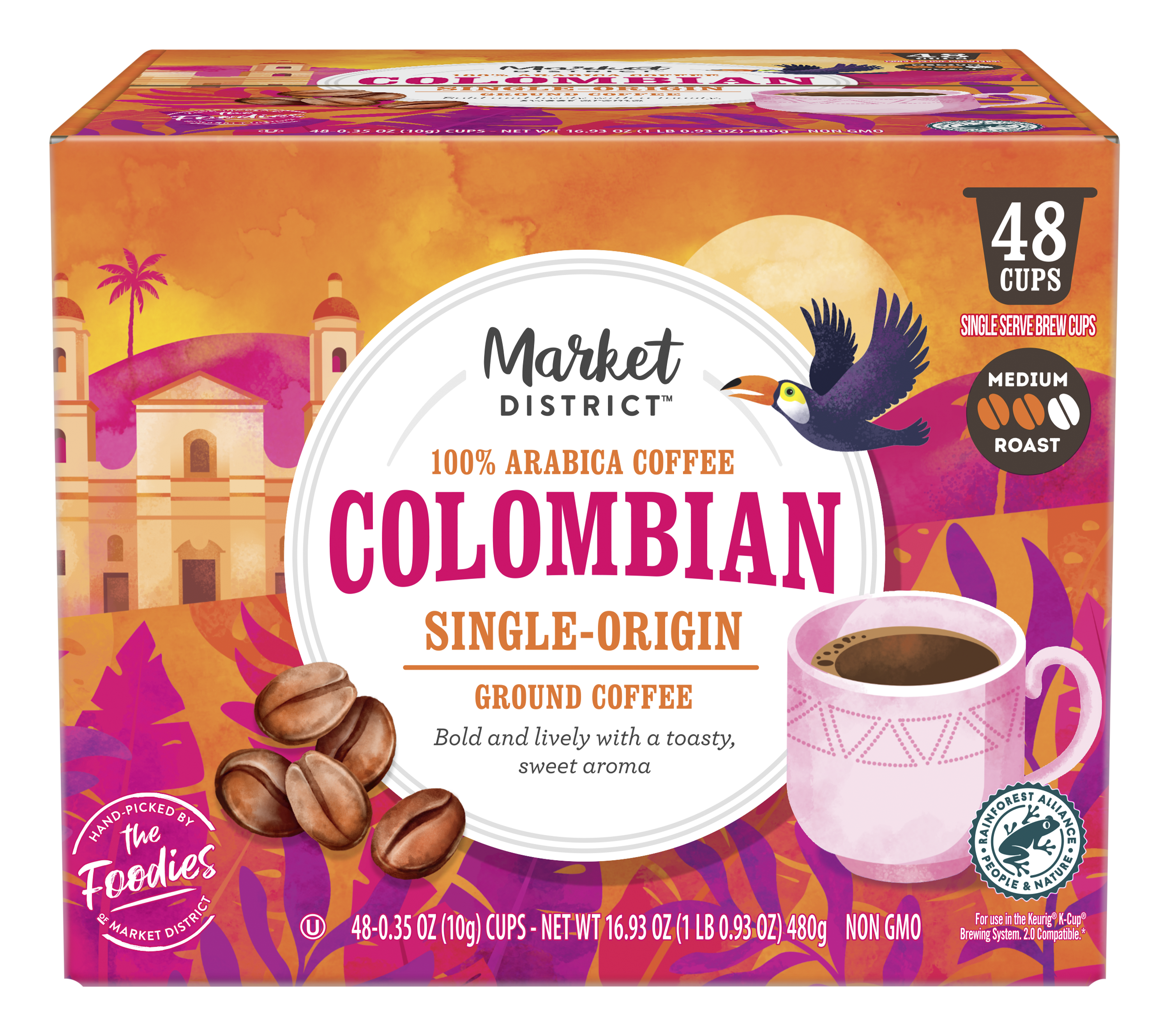 Market District Single Serve Brew Cups, Colombian Single-Origin
