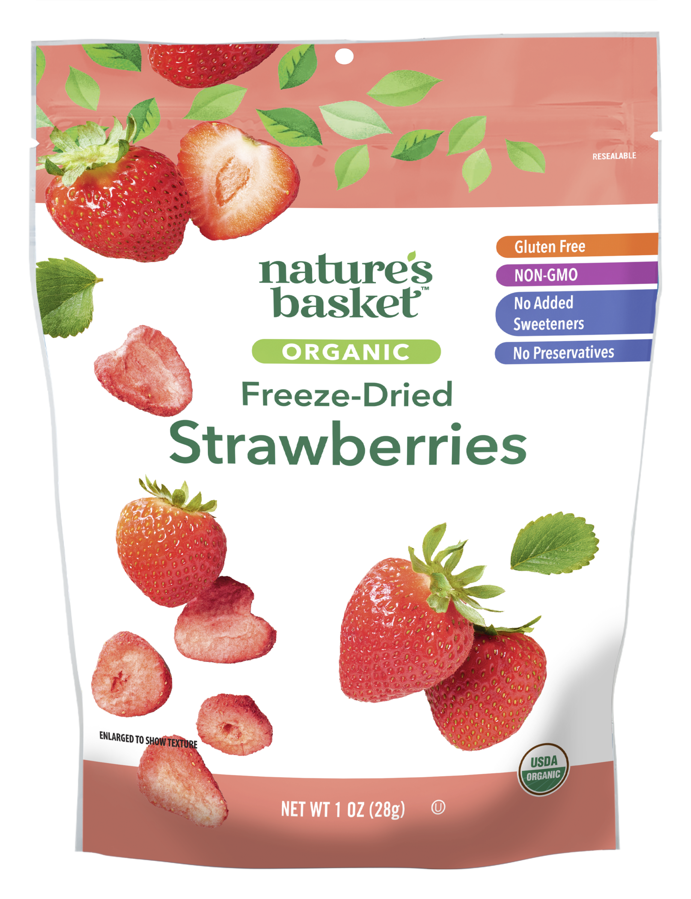 Nature's Basket Freeze Dried Strawberries, Organic | Giant Eagle