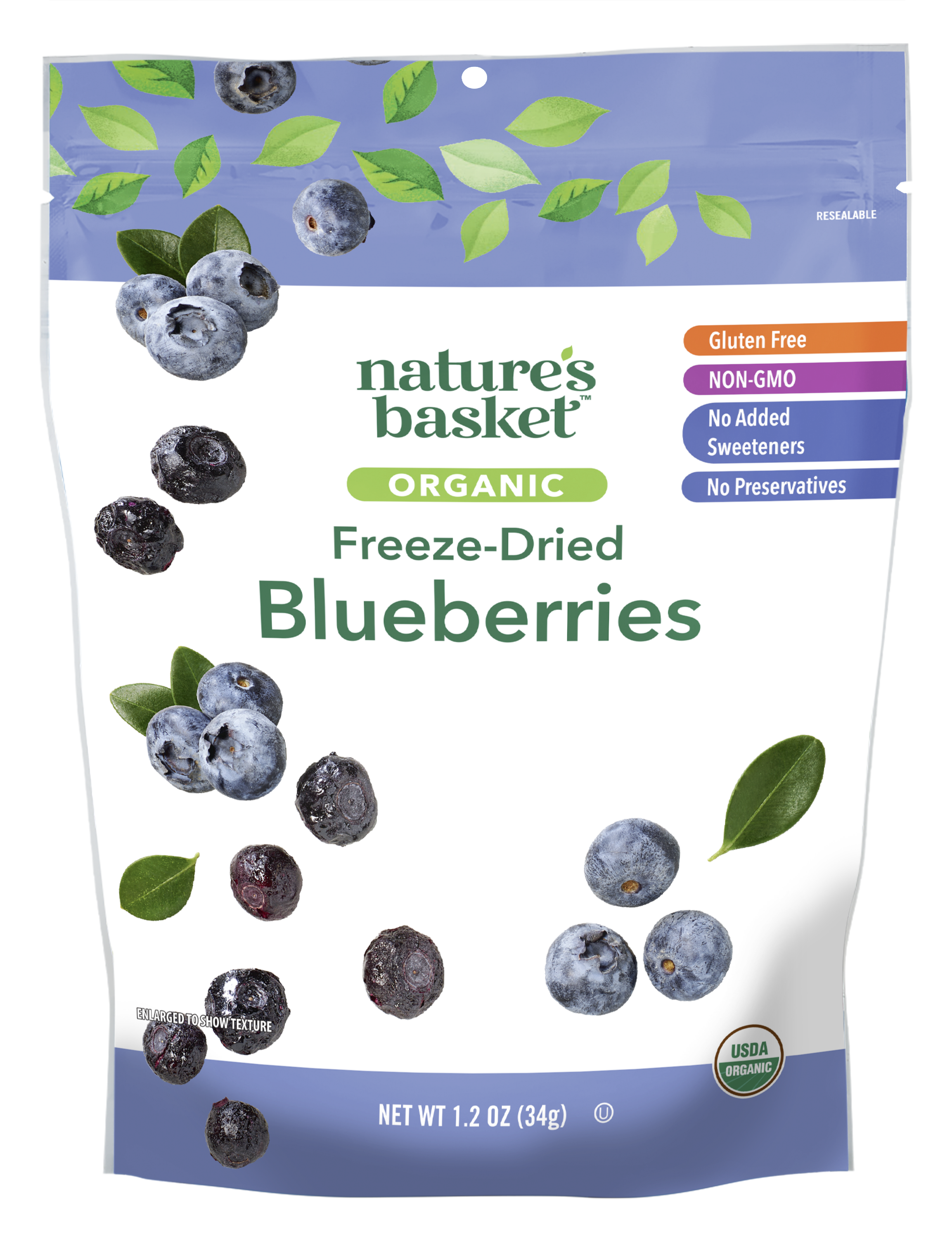 Nature's Basket Freeze Dried Blueberries, Organic | Giant Eagle