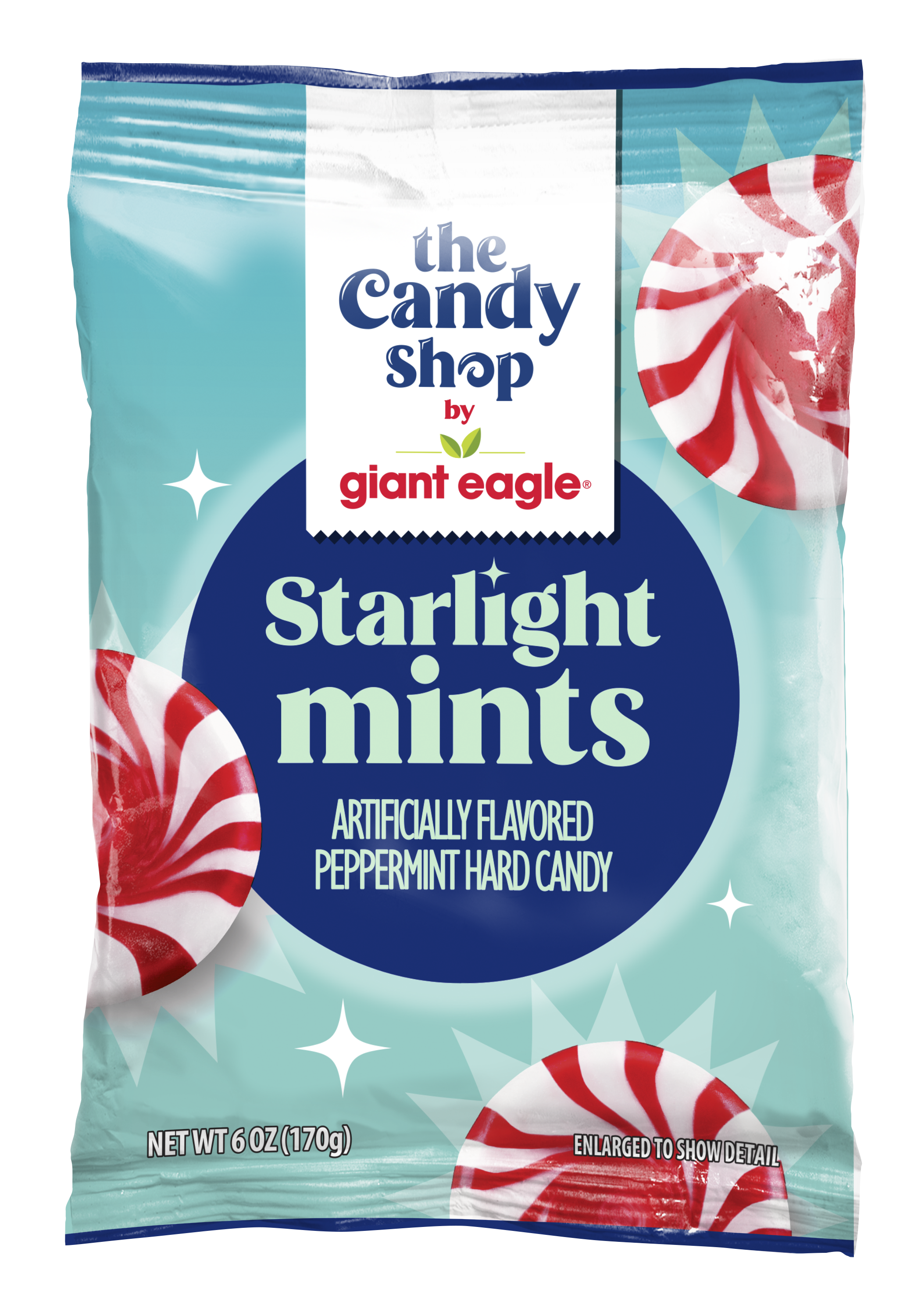 Sugar Free Peppermint Starlights - 2.5 Lbs Of Individually Wrapped Hard Candy 850044898411