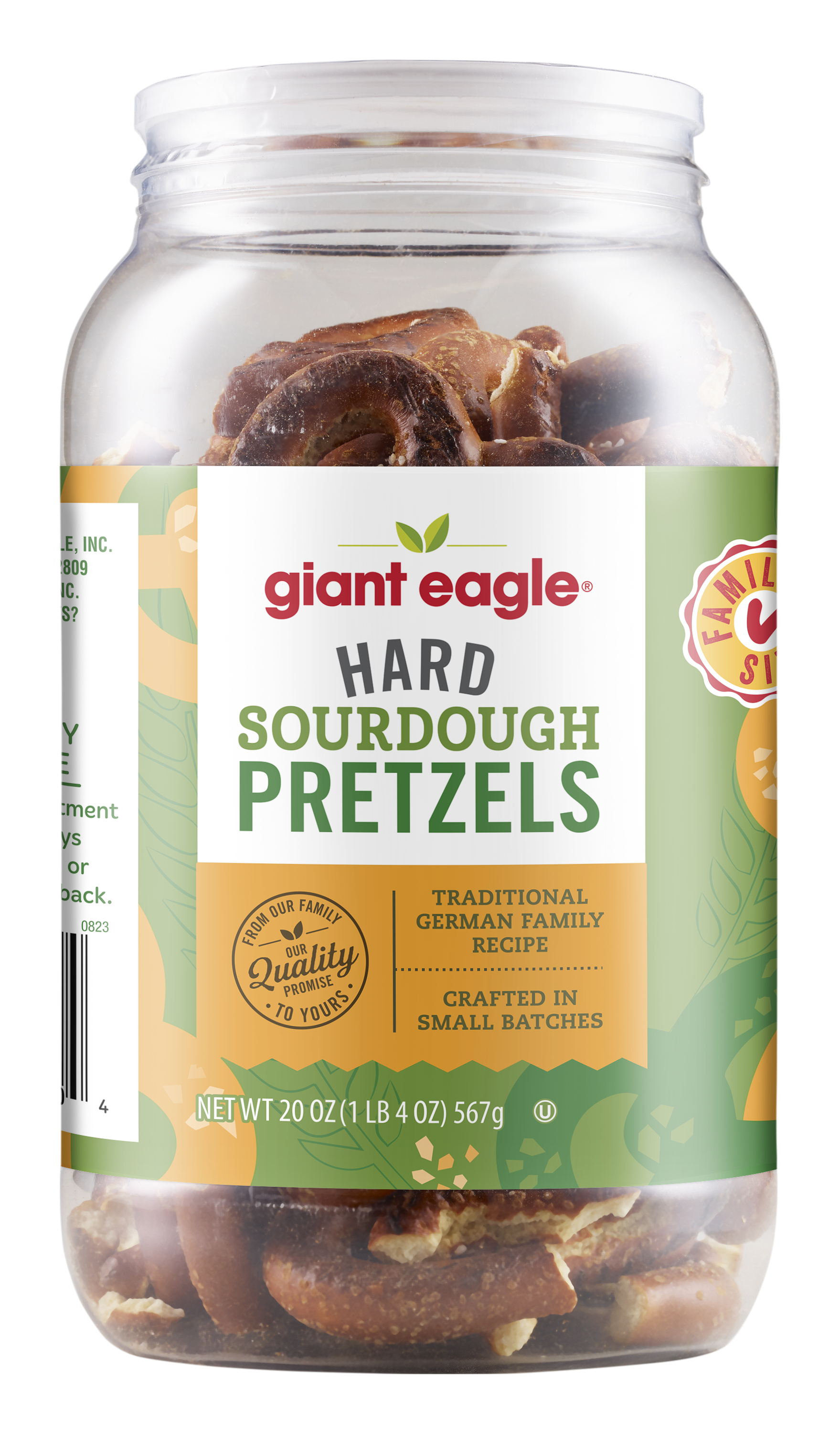 Giant Eagle Hard Sourdough Pretzels, 20oz, Family Size | Giant