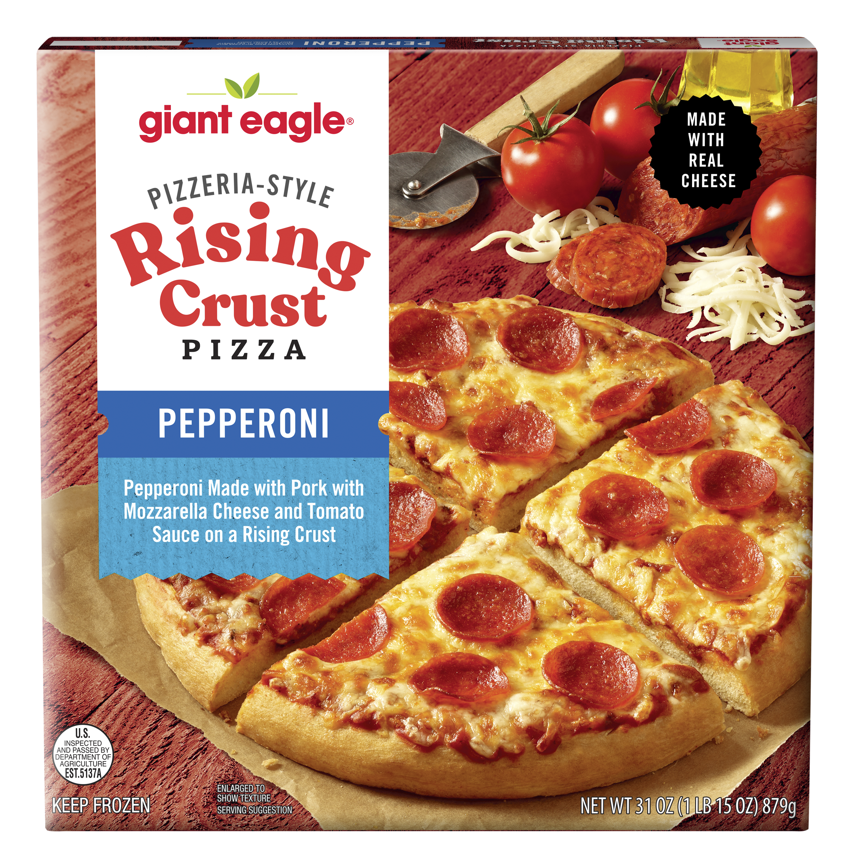 Giant Eagle Pepperoni Pizza, Pizzeria-Style Rising Crust | Giant