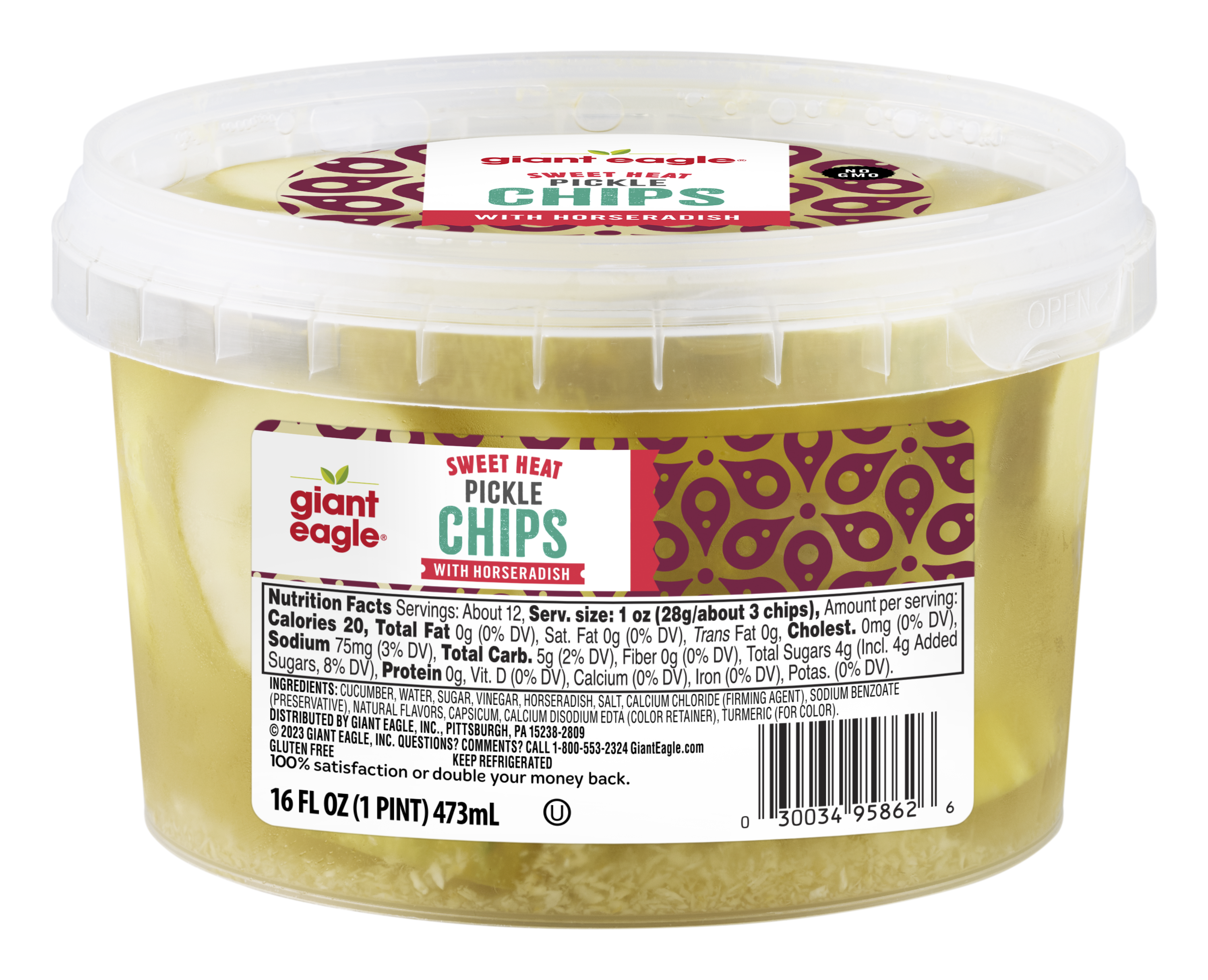 Giant Eagle Pickle Chips, Sweet Heat With Horseradish | Giant