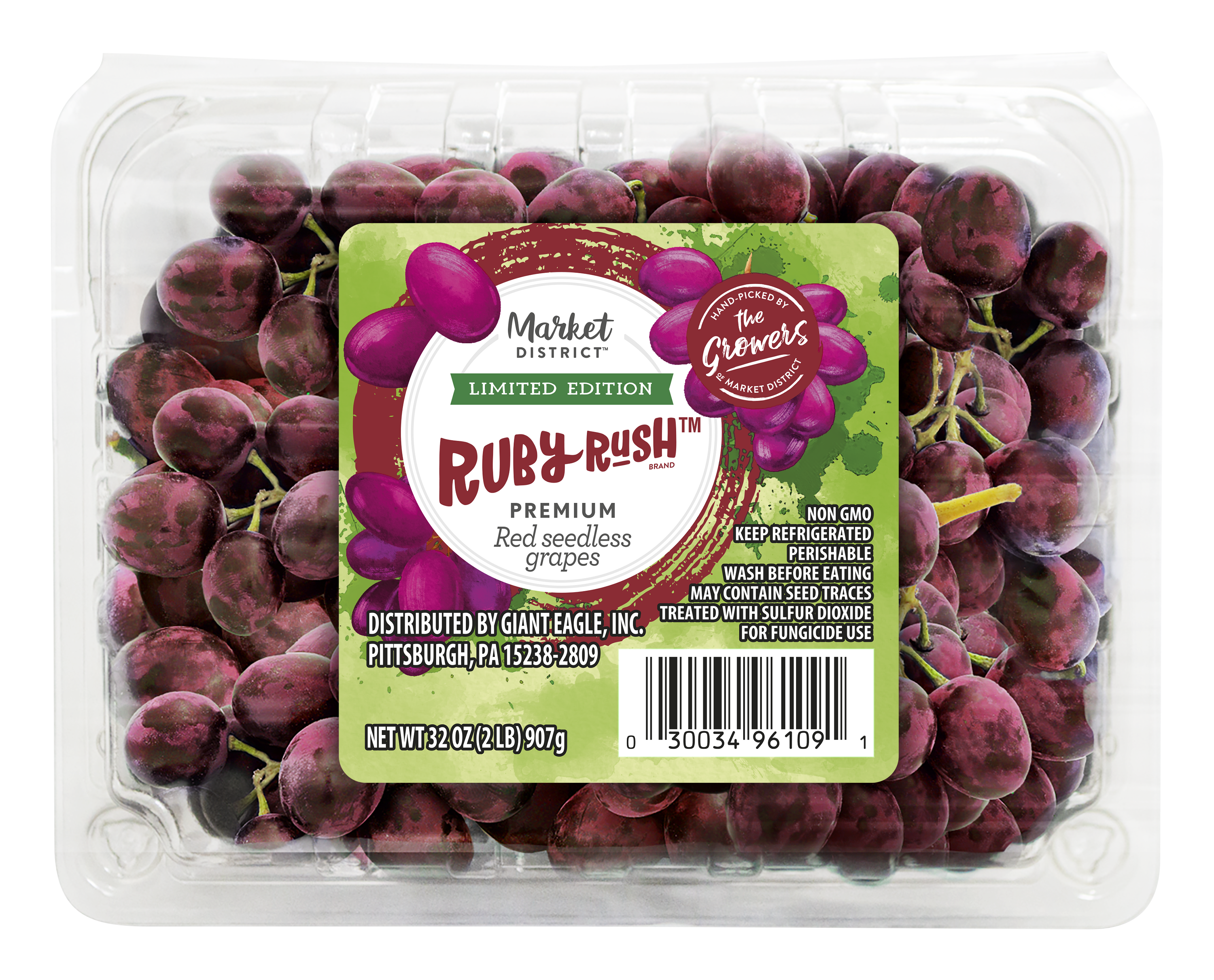 Market District Ruby Rush Red Seedless Grapes, Limited Edition