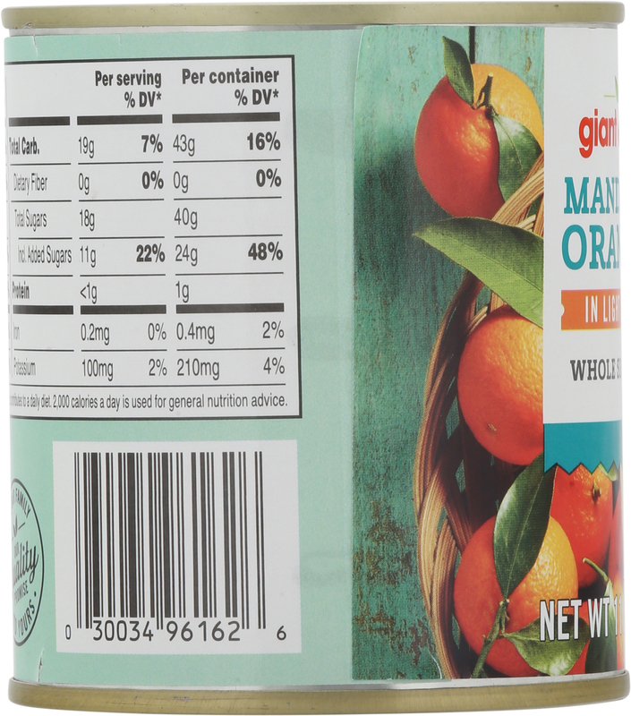 Giant Eagle Whole Segments Mandarin Oranges in Light Syrup | Giant