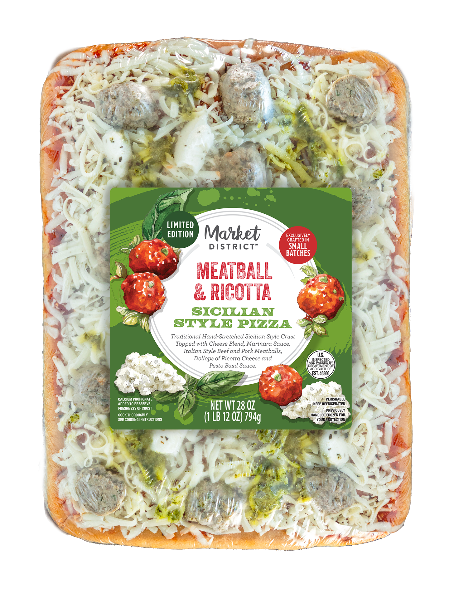 Market District Meatball & Ricotta, Sicilian Style Pizza | Giant