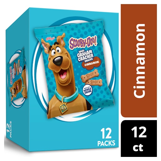 Kellogg's Baked Graham Cracker Sticks Cinnamon, Lunch Snacks, 12