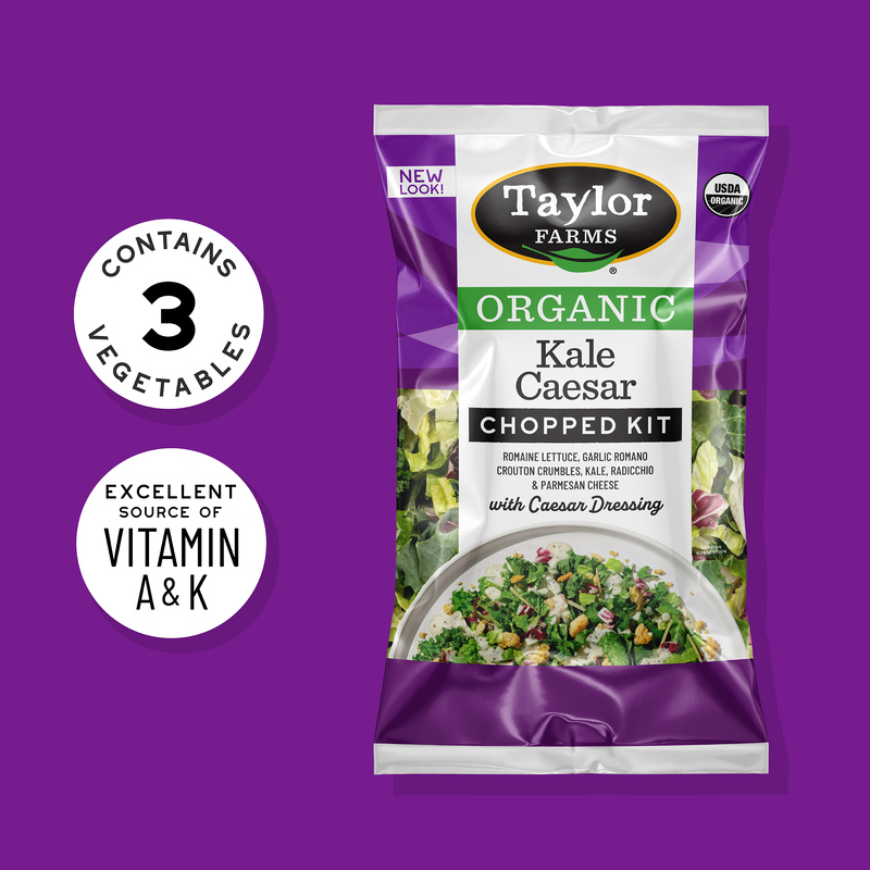 Taylor Farms Organic Kale Caesar Chopped Salad Kit Giant Eagle
