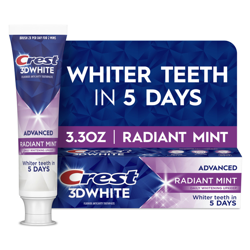 Crest 3D White Advanced Hydrogen Peroxide 2.5%, Teeth Whitening
