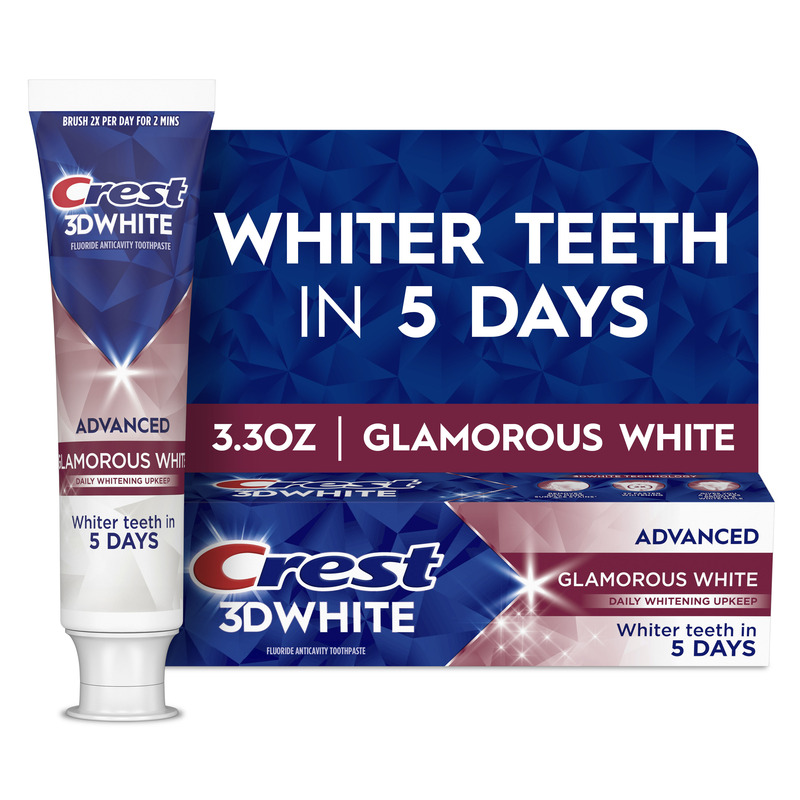 Crest 3DWhite Advanced Toothpaste, Glamorous White, 3.3 oz | Giant