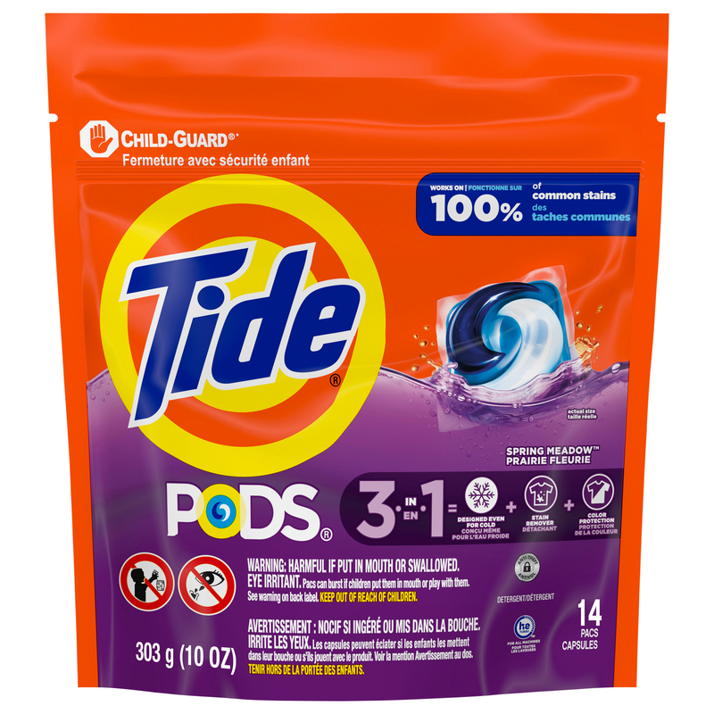 Tide 3 in 1 Pacs Spring Meadow Detergent | Giant Eagle | Because