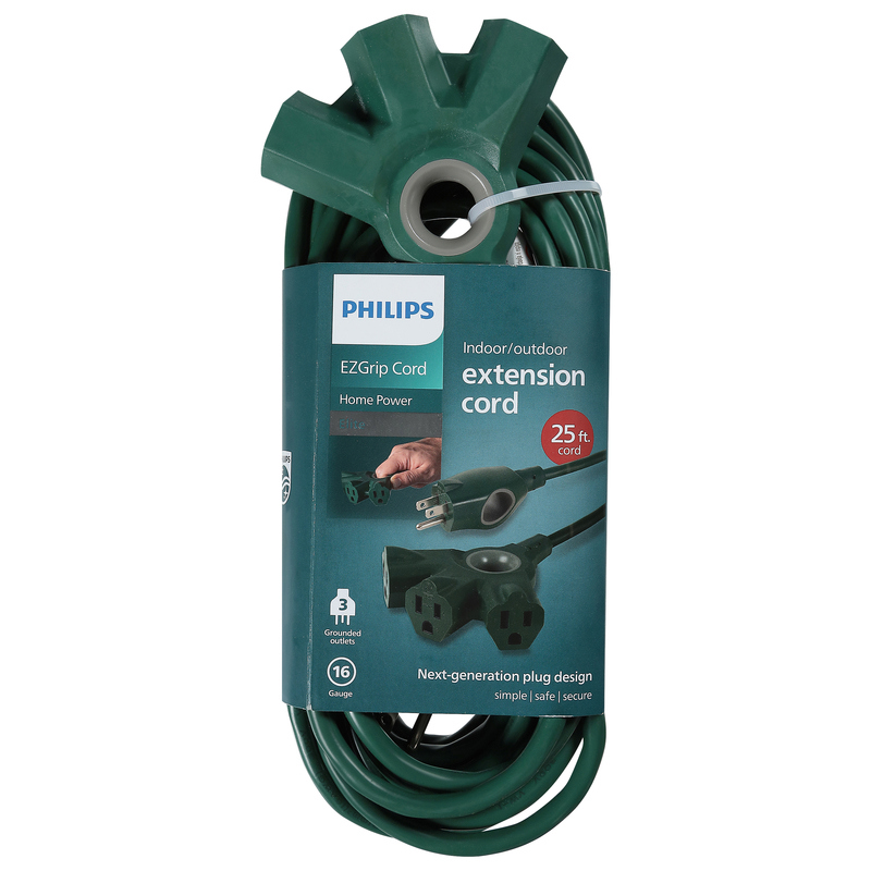 Philips Extension Cord, Indoor/Outdoor, Elite, 25 Feet | Giant