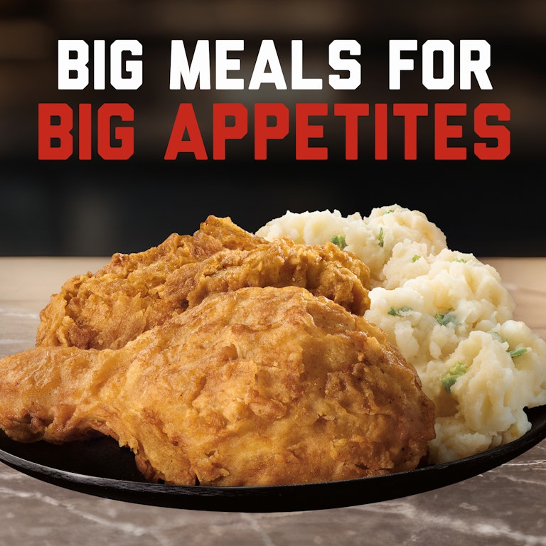 Banquet Mega Meats Original Crispy Chicken with Homestyle Mashed