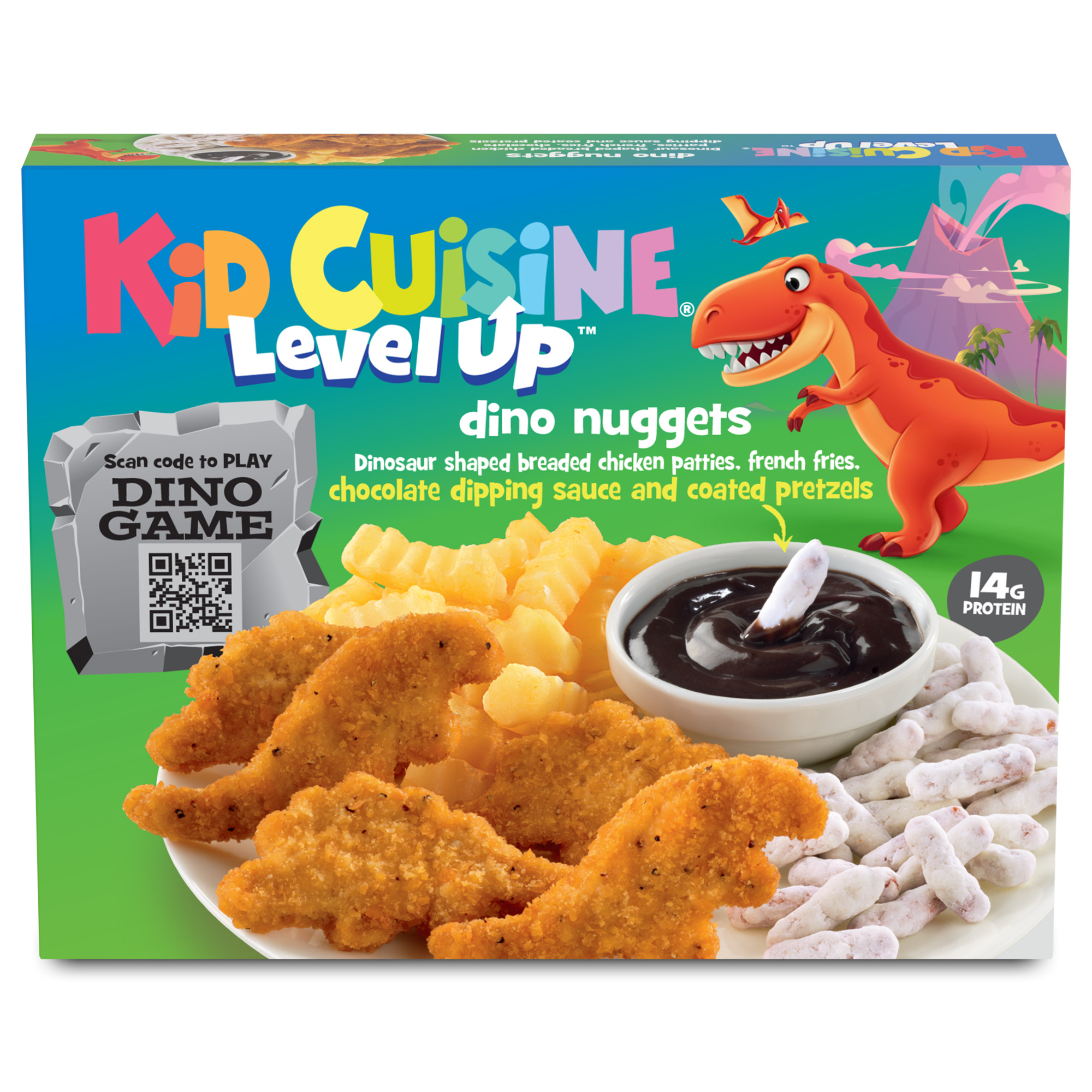 Kid Cuisine Level Up Dino Chicken Nuggets, Frozen Meal, 9.7 oz
