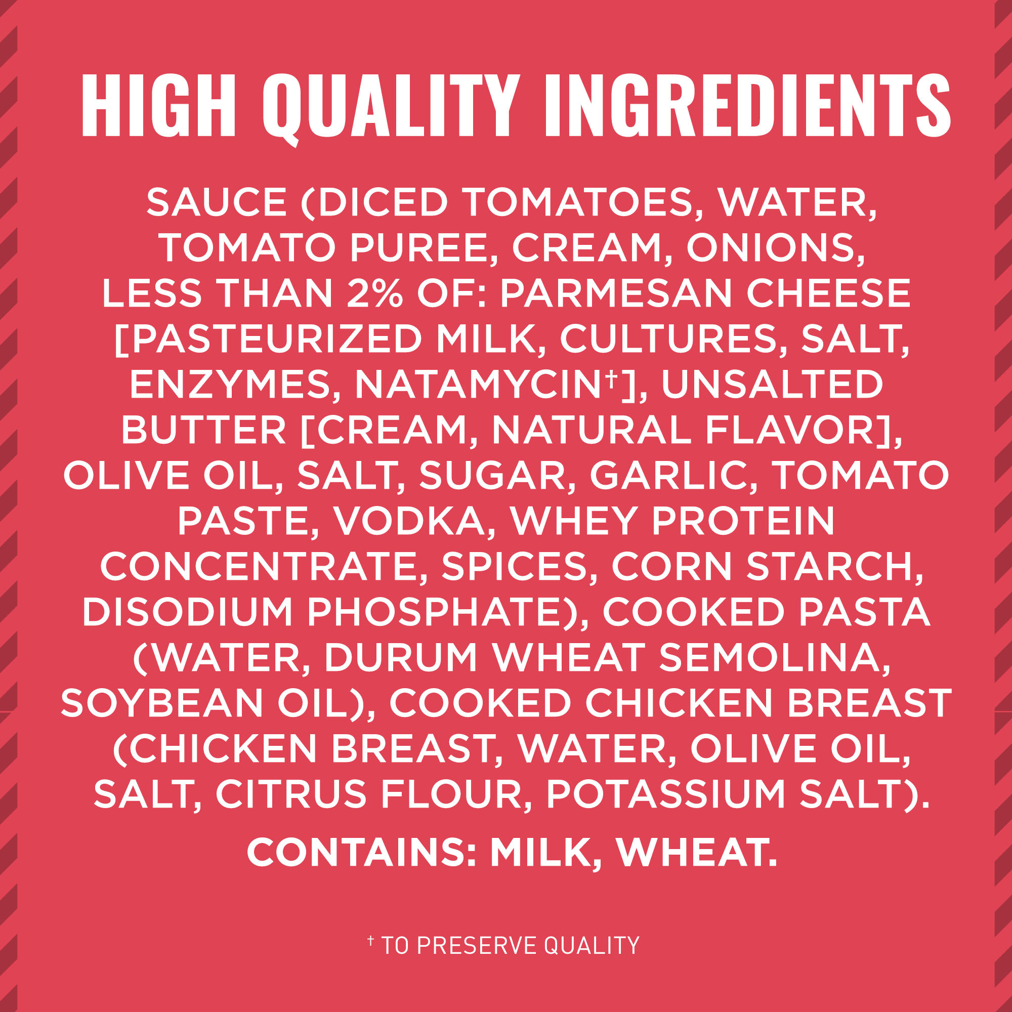 Bertolli Chicken Penne Alla Vodka, Frozen Meal, 22 oz. | Giant