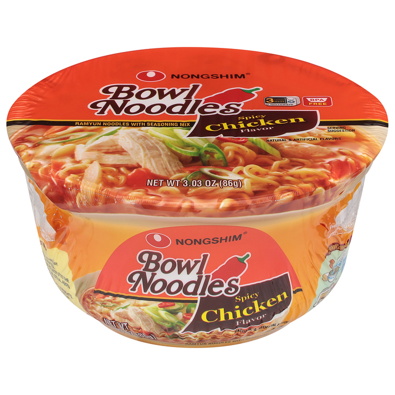 Nongshim Bowl Noodles, Spicy Chicken Flavor | Giant Eagle