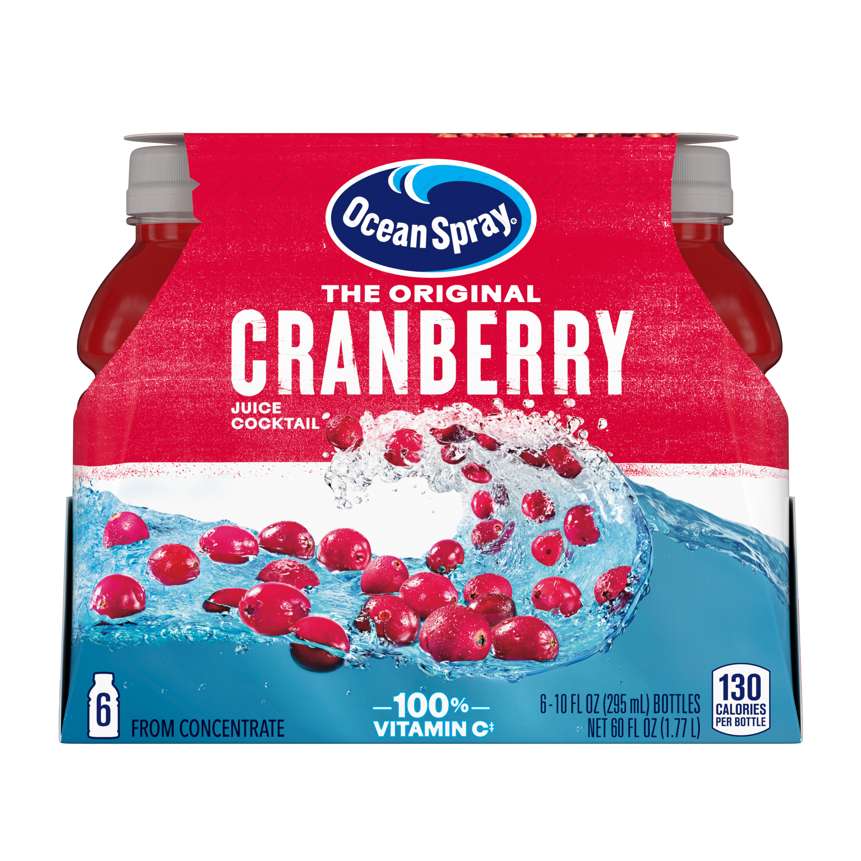 Ocean Spray® Cranberry Juice Cocktail, 10 Fl Oz Bottles, 6 Count