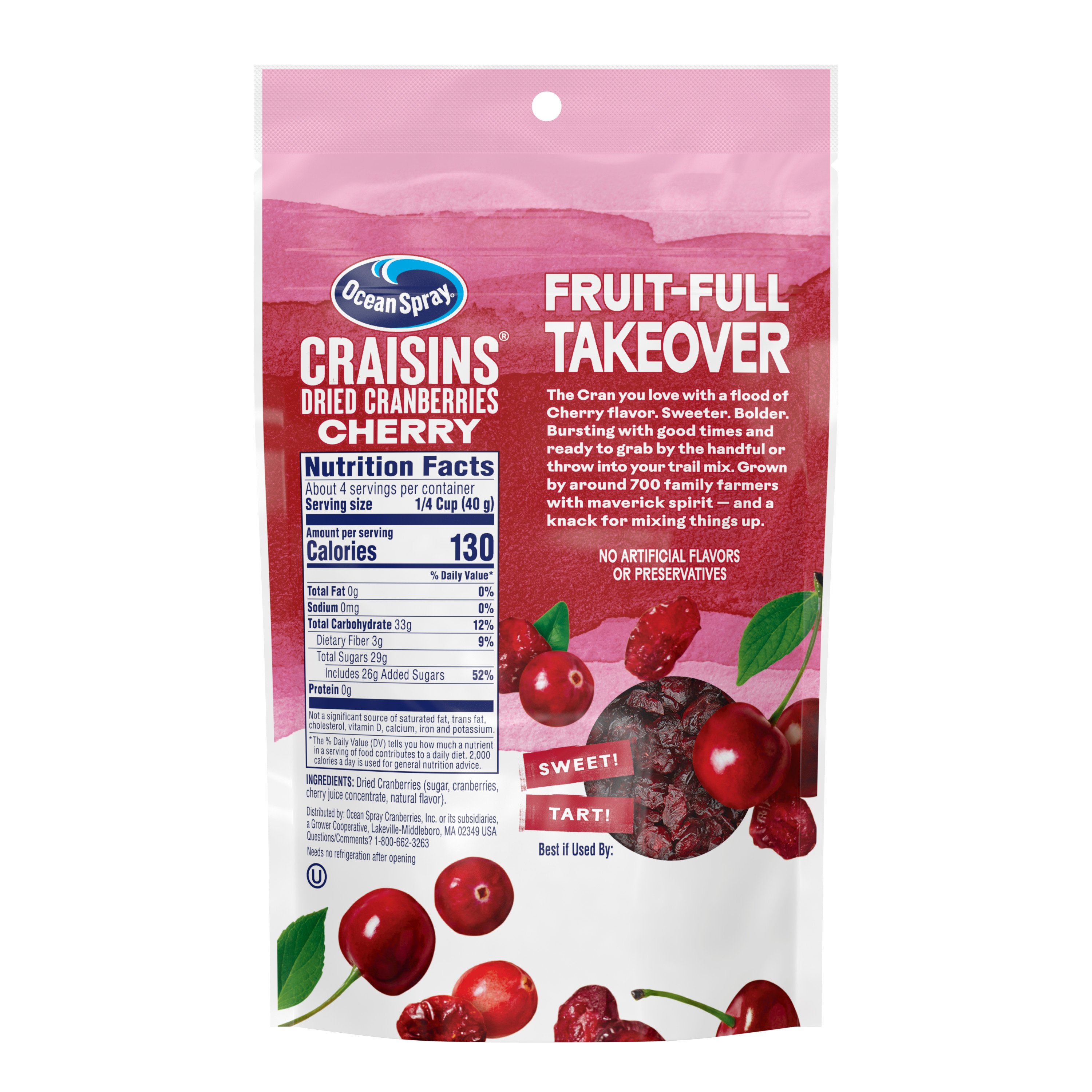 Ocean Spray® Craisins™ Infused with Cherry Juice 6oz | Giant Eagle