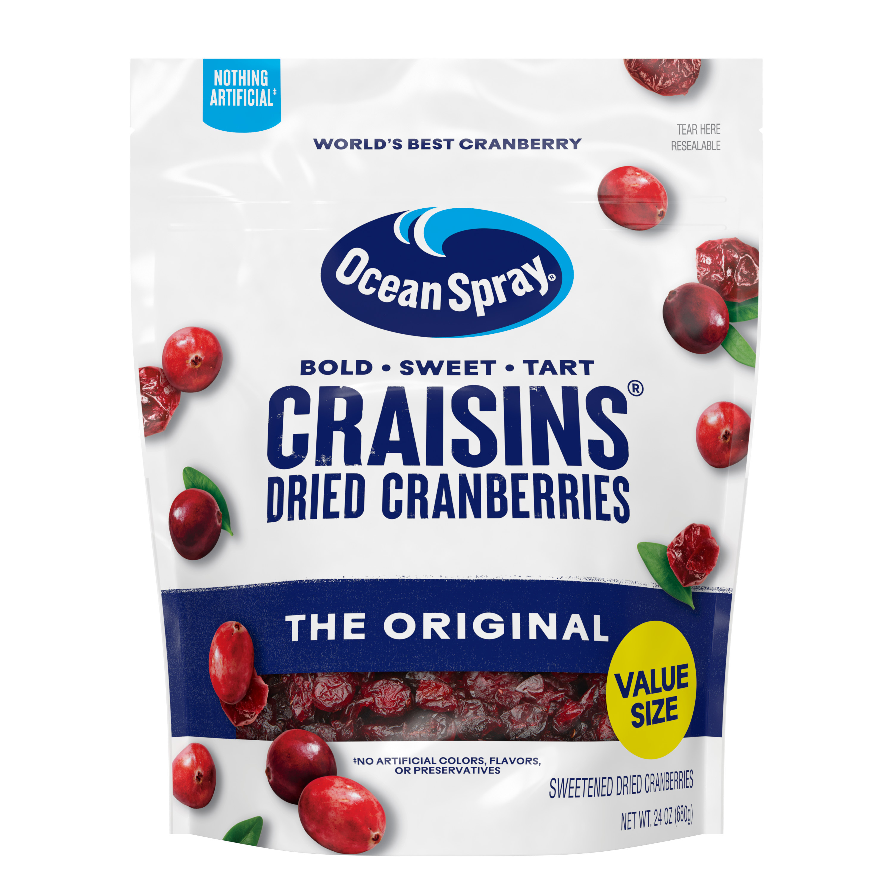 BG   [防水 spry greace]specal HCF （12本入) Ocean Spray® Craisins® Original Dried Cranberries, Dried Fruit, 12