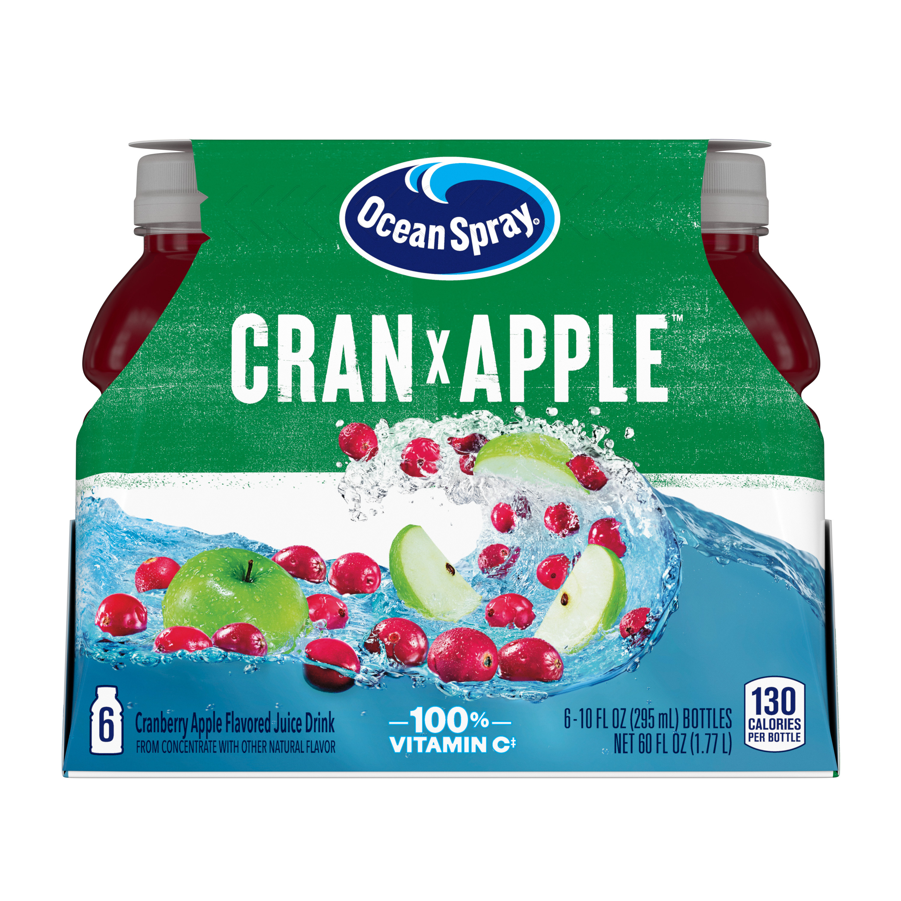 Ocean Spray Cran-Apple Cranberry Apple Juice Drinks, 10 Fl Oz Bottles, 6  Count | Giant Eagle | Because It Matters | Grocery Store & Pharmacy