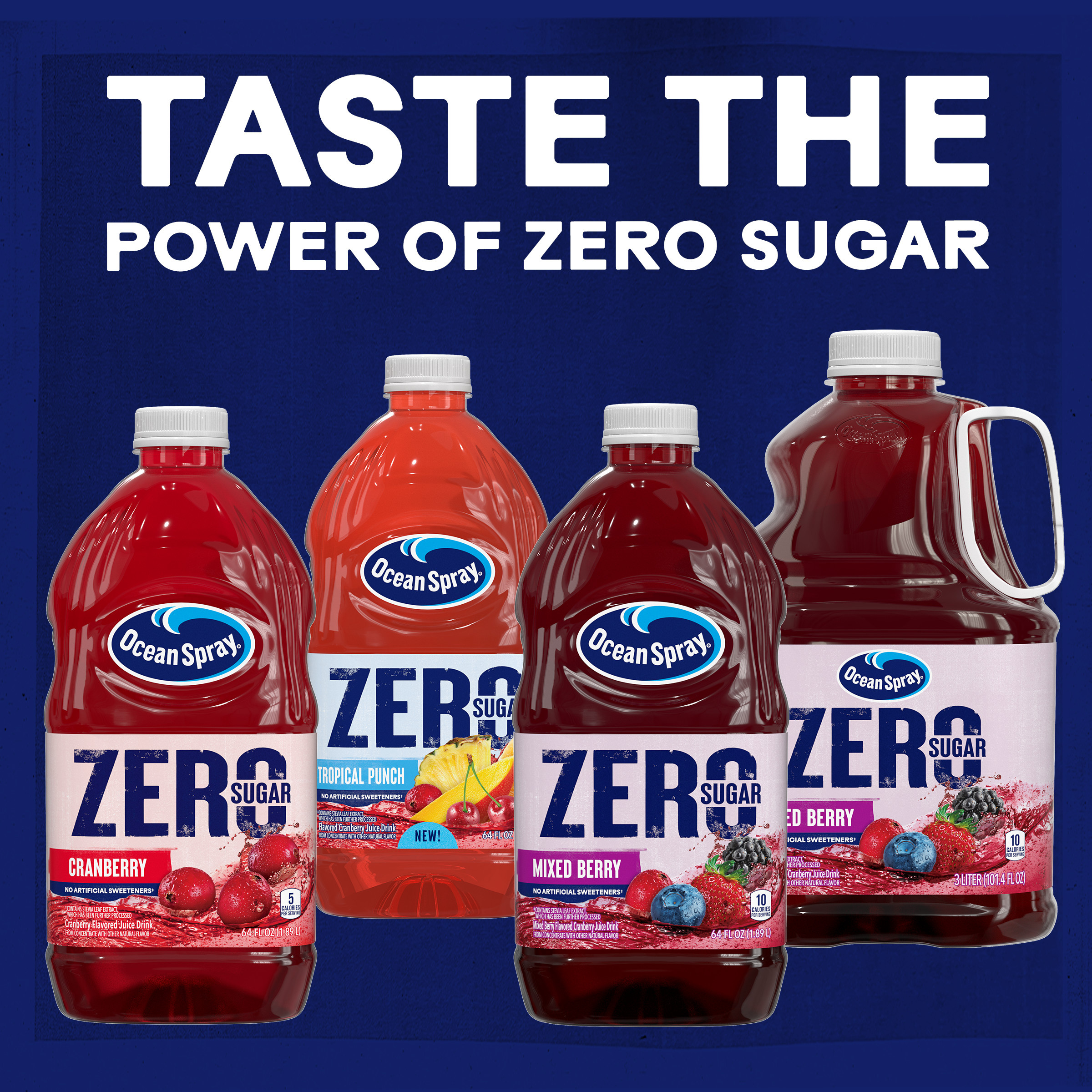 Ocean Spray® ZERO Sugar Mixed Berry Juice Drink, 3 Liter Bottle