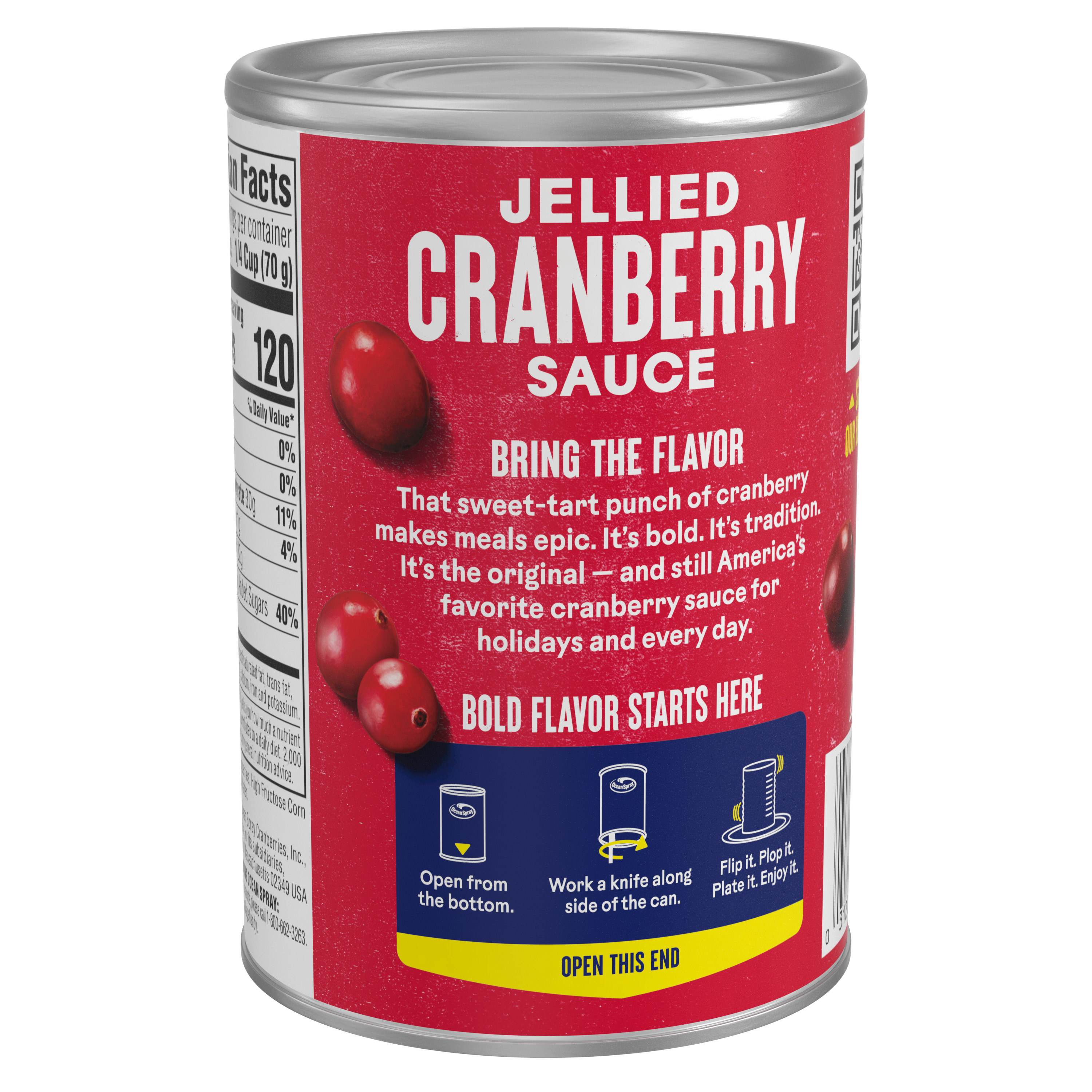 Ocean Spray® Jellied Cranberry Sauce, Canned Side Dish, 14 Oz Can