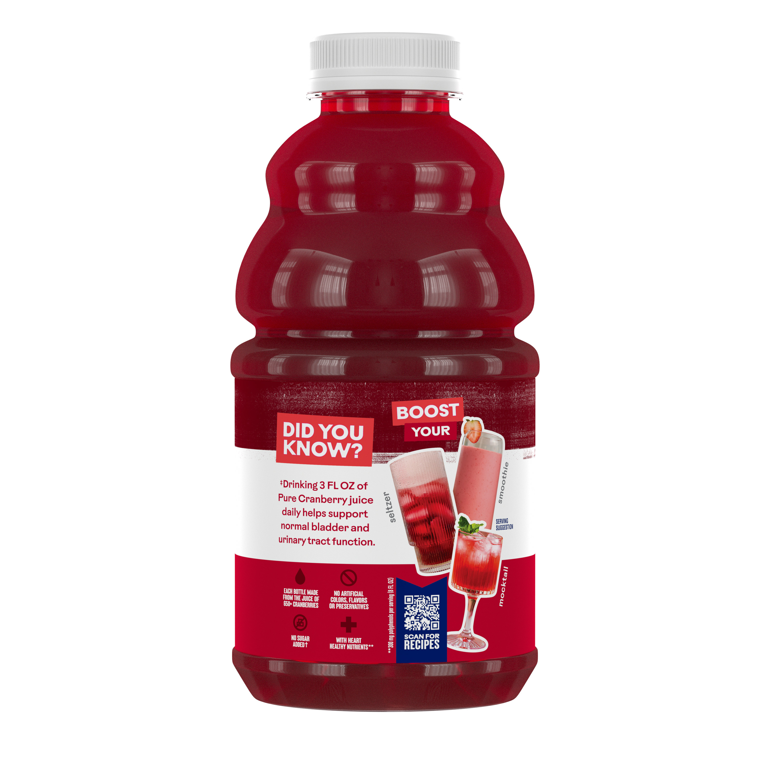Ocean Spray® Pure Unsweetened Cranberry, 100% Cranberry Juice From