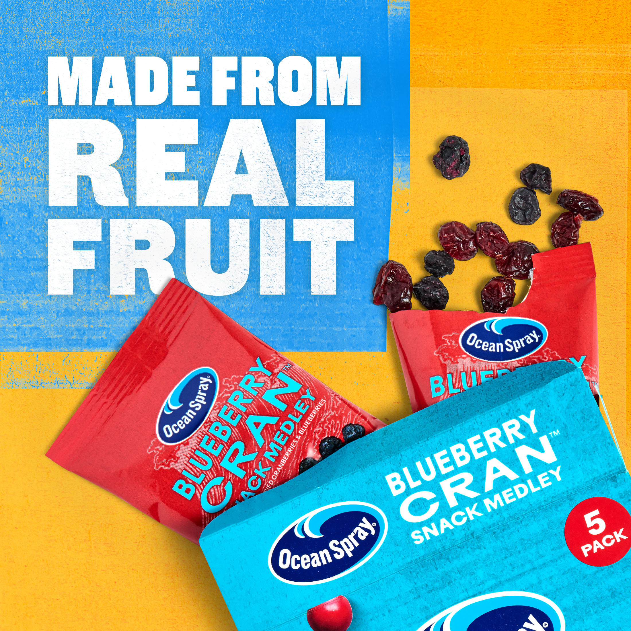 Ocean Spray® Blueberry Cran™ Snack Medley, Dried Fruit Snack, 1 oz