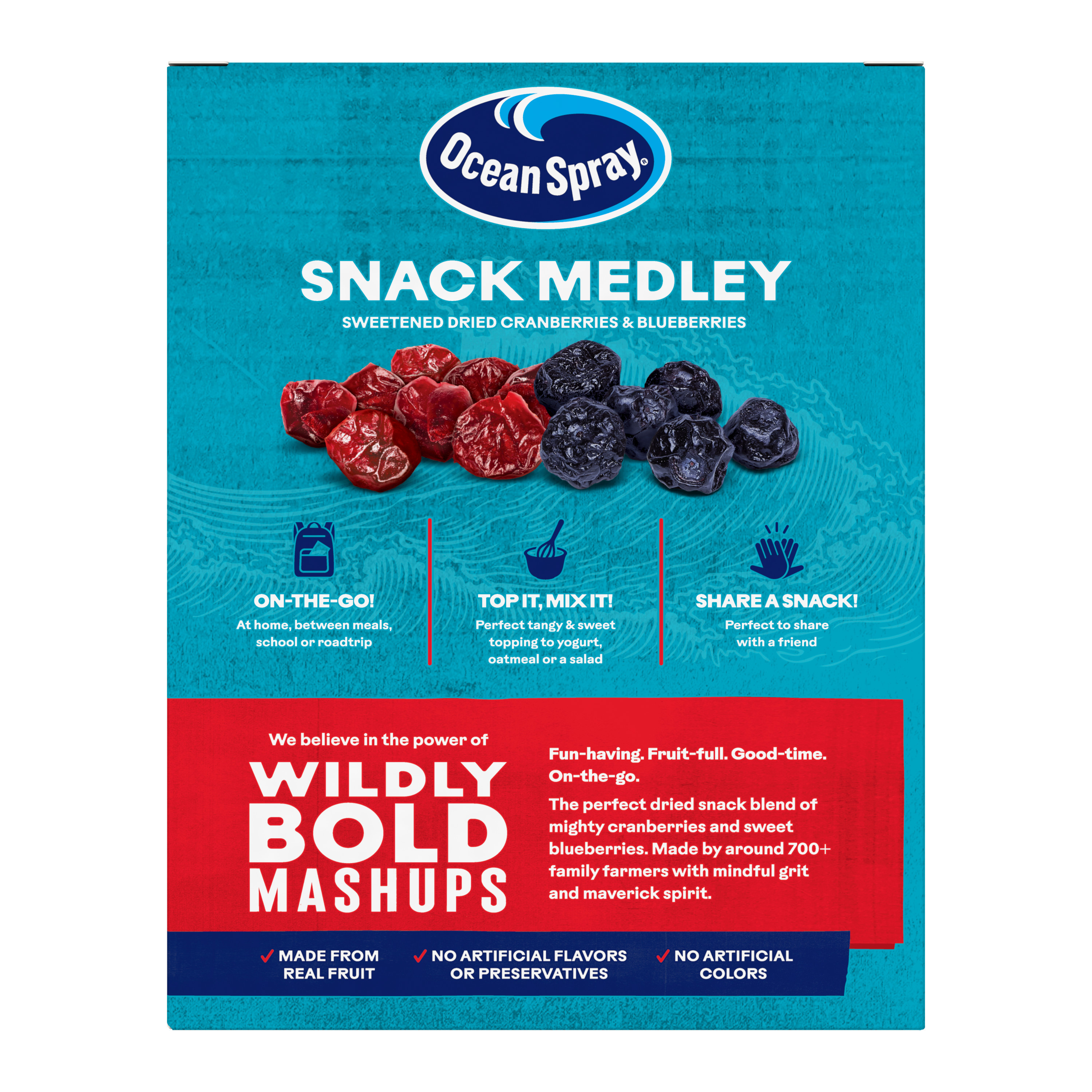 Ocean Spray® Blueberry Cran™ Snack Medley, Cranberry and Blueberry