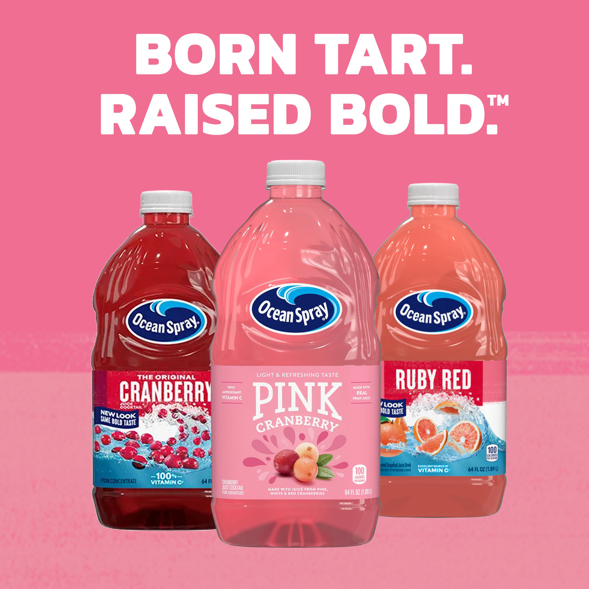 Ocean Spray® Pink Cranberry Juice Cocktail, 64 Fl Oz Bottle