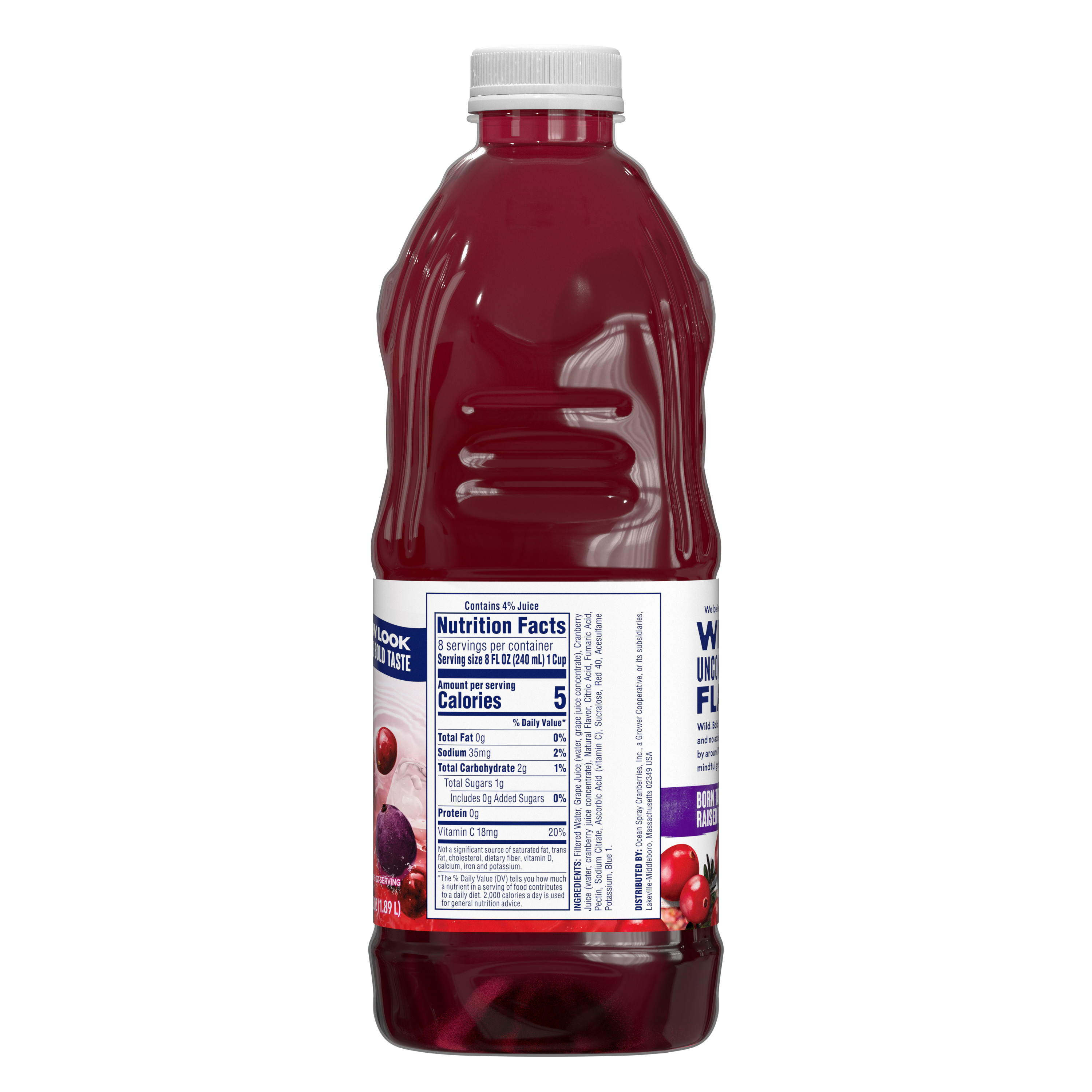 Nutrition Facts Sugar In Ocean Spray Cranberry Juice Ocean Spray