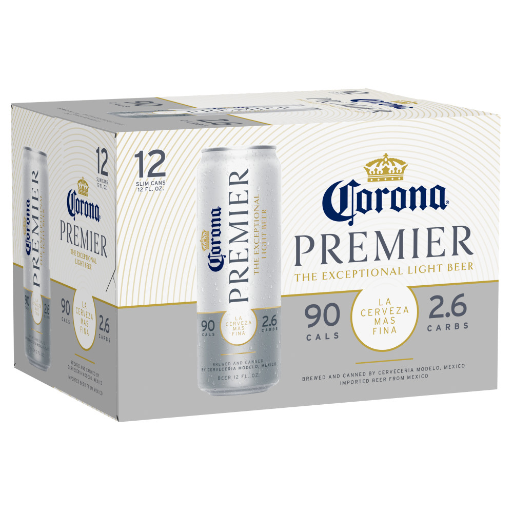 Corona Premier Mexican Lager Light Beer, 12 pk 12 fl. oz. Slim