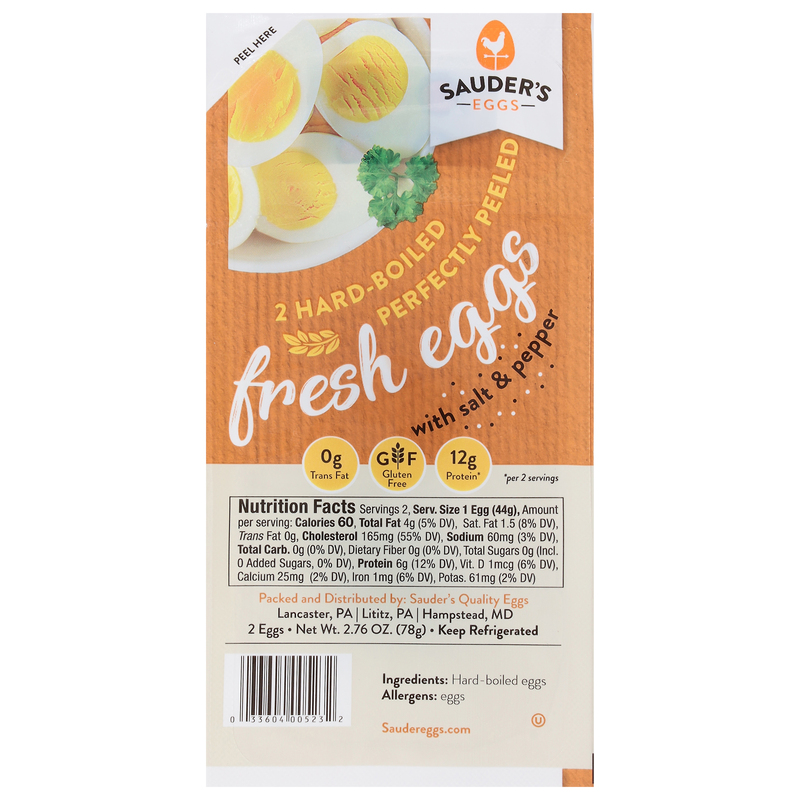 Sauder's Eggs Hard-Boiled Fresh Eggs | Giant Eagle | Because It