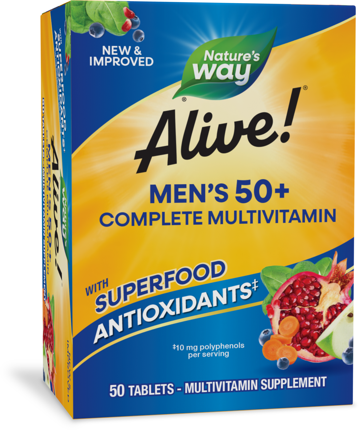 Alive!® Men's 50+ Complete Multivitamin | Giant Eagle | Because It