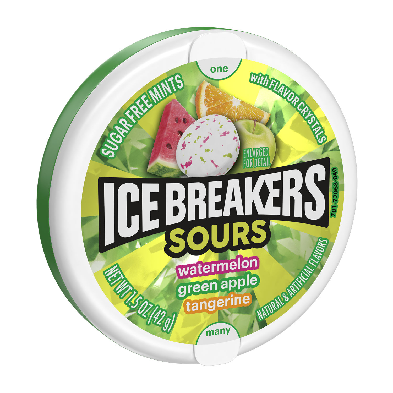 ICE BREAKERS Sours Assorted Fruit Flavored Sugar Free Mints Tin